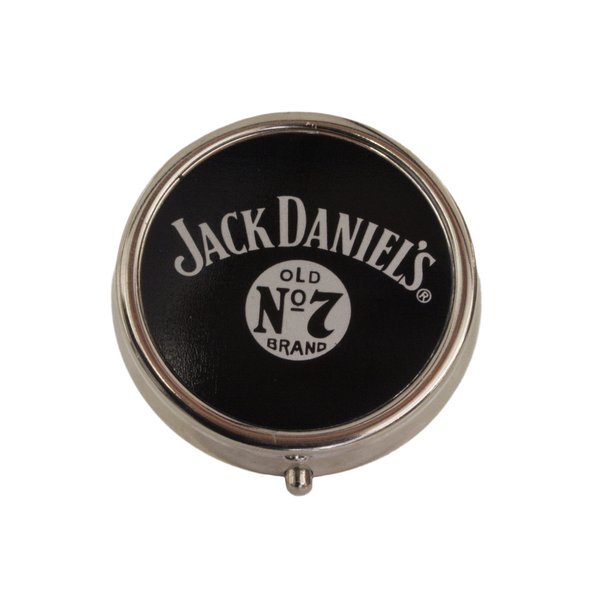 Jack Daniel's black round pocket ashtray